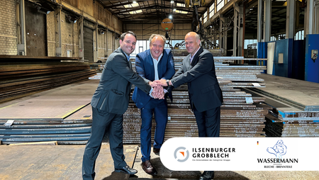 The trading company Wassermann expands with CO2-reduced heavy plate